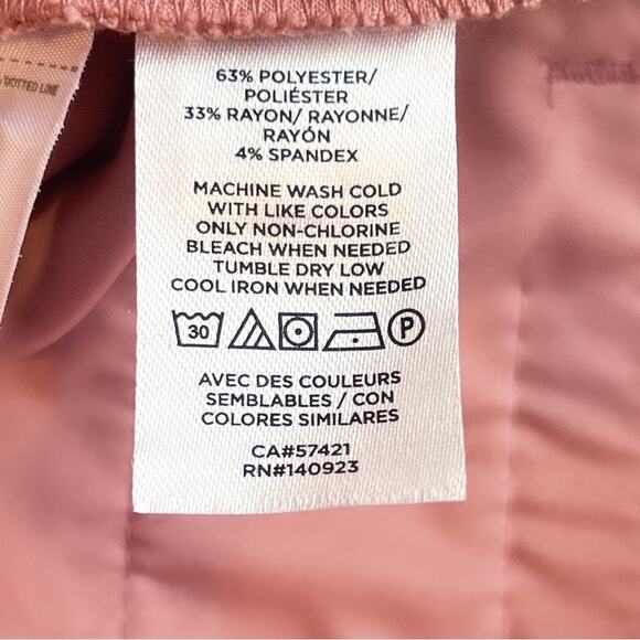 NWT Loft Pants Pink Size 10 Three Button High Rise Dress Trousers Pockets - Picture 7 of 7